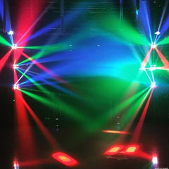 Spider Moving Head Light, DMX-512 Portable Stage Light with 8x3W RGBW 4 Color LED Lamp for DJ KTV Disco Party by (2Pack)